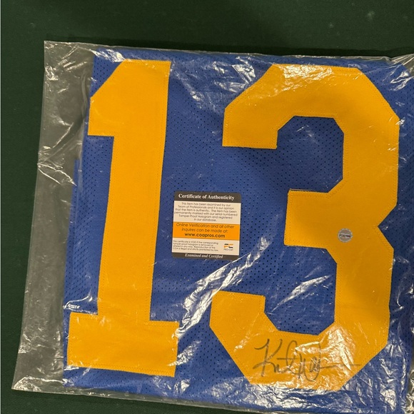 Signed Kurt Warner Rams #13 jersey - Picture 4 of 4